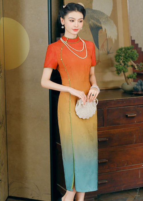 Silk Qipao Dress Chi Ling
